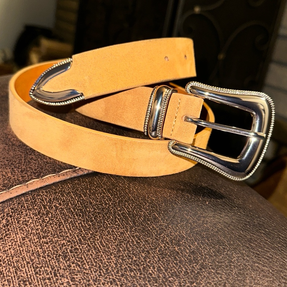 100% Suede Leather Belt Men’s 32